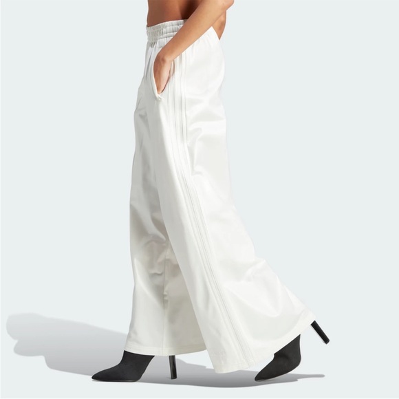 adidas Pants - adidas White Wide Leg Pants